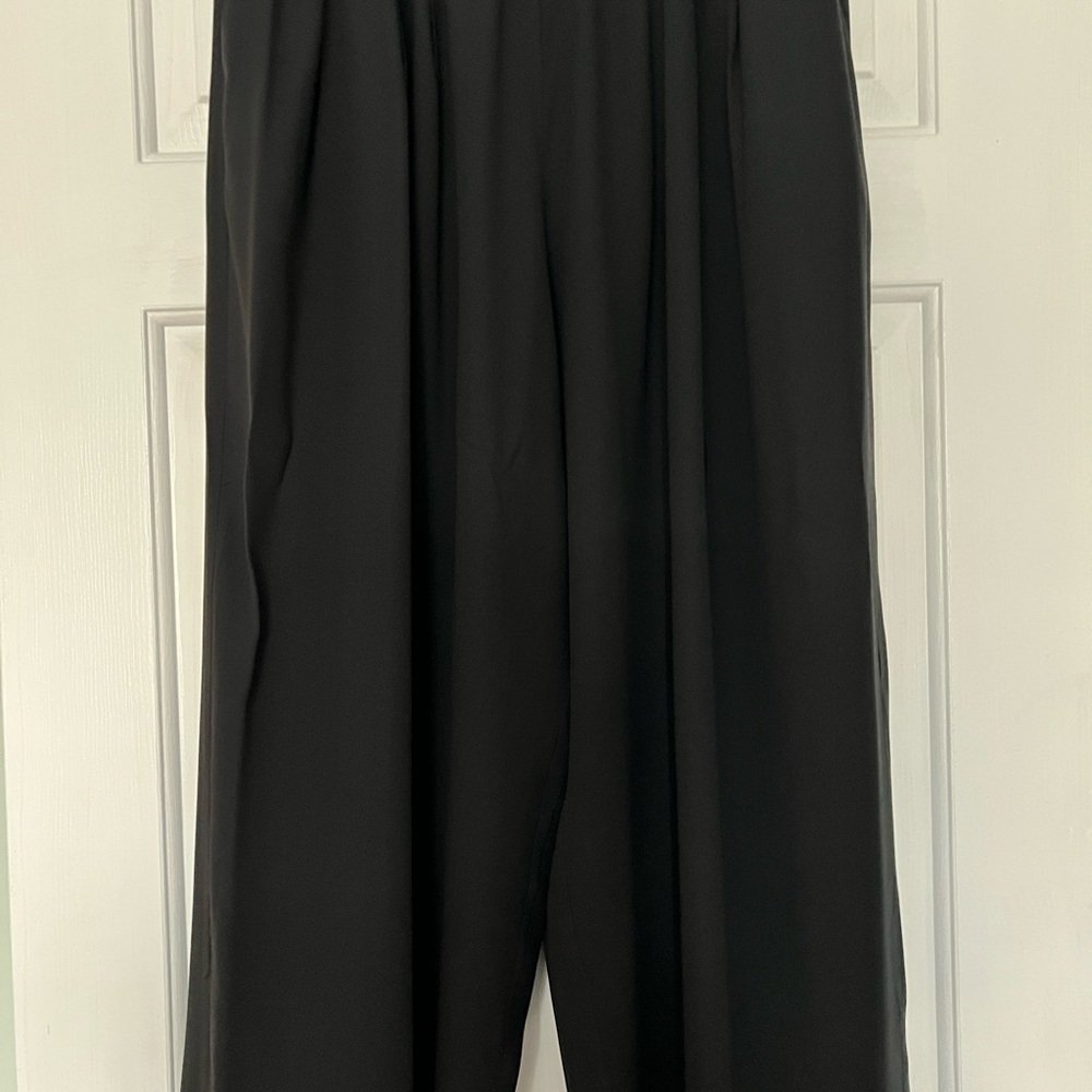 Eileen Fisher Black Silk Pants